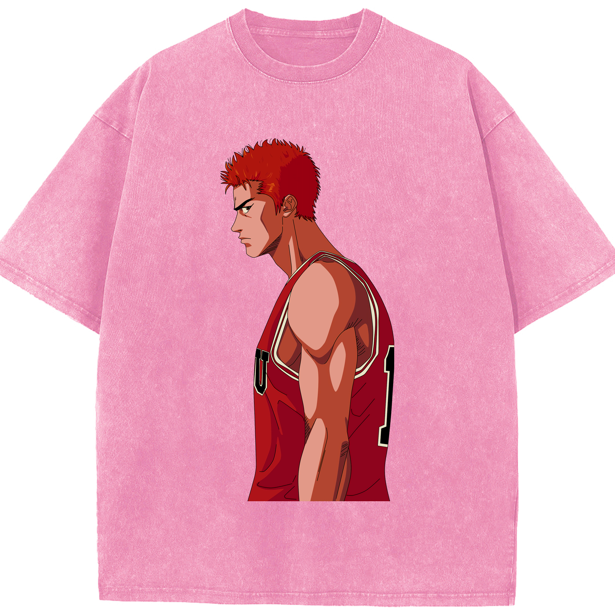 （画像用） SLAM DUNK／スラムダンク 綿100% ヴィンテージ風 半袖Tシャツ（フロントプリント）